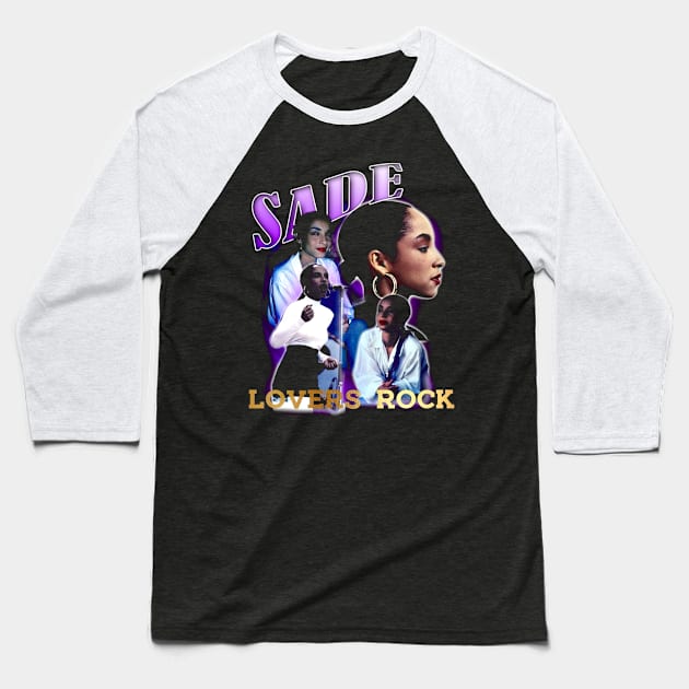 Sade Adu Vintage Lovers Rock Baseball T-Shirt by Garza Arcane